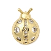 Brass Micro Pave Cubic Zirconia Pendants KK-I360-076G-1