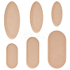 6Pcs 6 Styles Oval MDF Wood Pottery Tools DIY-OC0014-67-1