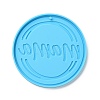 DIY Mother's Day Theme Flat Round Pendant Silicone Molds LS-SIMO-H010-02I-2