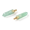 Faceted Natural Fluorite Pointed Pendants G-H252-F02-2