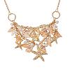 Trendy Shell Bib Beach Necklaces NJEW-PH0001-01-1