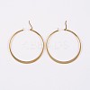 304 Stainless Steel Hoop Earrings X-EJEW-P040-20-B-2
