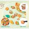 36Pcs 9 Styles Autumn Theme Opaque Resin Cabochons CRES-TA0001-38-5