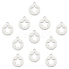 304 Stainless Steel Pentacle Charms STAS-UN0018-97P-1