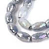 Anti-Tarnish Electroplate Glass Beads Strands EGLA-Q130-02A-01-3