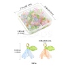 50Pcs Transparent Acrylic Pendants PALLOY-FS00043-01-4