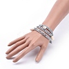 (Jewelry Parties Factory Sale)Korean Waxed Polyester Cord Wrap Bracelets BJEW-JB04061-5
