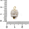 304 Stainless Steel Crystal Rhinestone Pendants LS-STAS-H235-12G-3