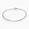 Tarnish Resistant 304 Stainless Steel Rolo Chain Bracelets BJEW-P239-02A-1