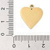 Ion Plating(IP) 304 Stainless Steel Enamel Pendants STAS-Z078-23G-3