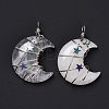 Natural Quartz Crystal Pendants G-B023-01P-08-4