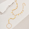 Simple Brass Summer Beach Vacation Women's Coin Toe Ring Anklets for Women FG6799-3