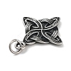 304 Stainless Steel Pendants X-STAS-G343-01AS-2