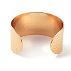 304 Stainless Steel Textured Wide Open Cuff Bangles for Women BJEW-Z067-01G-01-3