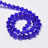 Imitate Austrian Crystal Bicone Glass Beads Strands GLAA-F029-5x5mm-06-2