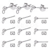 304 Stainless Steel Stud Earring Findings STAS-UN0060-01C-1