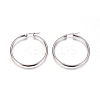 Tarnish Resistant 201 Stainless Steel Hoop Earrings EJEW-I232-02A-P-1