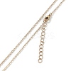 Golden Plated Heart with Constellation/Zodiac Sign Alloy Enamel Pendant Necklaces NJEW-H214-A07-G-3