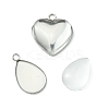 15Pcs 3 Styles 304 Stainless Steel Pendant Cabochon Settings STAS-FS0001-41-2