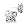 SHEGRACE Awesome Design Rhodium Plated 925 Sterling Silver Stud Earrings JE129A-1