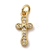 Brass Micro Pave Cubic Zirconia Pendants KK-I360-006G-03-1