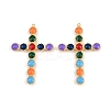 304 Stainless Steel Colorful Enamel Pendants STAS-P410-03G-1