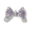 Brass Micro Pave Cubic Zirconia Pendants with Glass KK-U052-27P-01-1