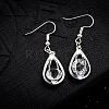 Zinc Alloy Glass Dangle Earrings EJEW-BB34061-P-2