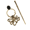 Tibetan Style Alloy Octopus Hair Sticks PW-WG3AEA5-01-1