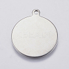 Tarnish Resistant 201 Stainless Steel Stamping Blank Tag Pendants LS-STAS-F139-038P-1