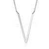 201 Stainless Steel Initial Pendants Necklaces NJEW-S069-JN003D-V-1