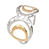 304 Stainless Steel Cuff Bangles for Women BJEW-G757-06GP-4