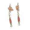 Cat Eye Connector Charms KK-P242-27G-1