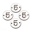 Unfinished Natural Poplar Wood Links Connectors WOOD-S045-138B-5-1