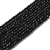 Natural Black Onyx Beads Strands X-G-K020-3mm-30-1