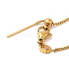 304 Stainless Steel Box Chain Necklace for Women NJEW-G104-05G-3
