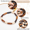 HOBBIESAY 160Pcs 4 Colors Natural Maple Wood Beads WOOD-HY0001-18-4