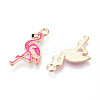 Marine Animals Alloy Enamel Pendants ENAM-T022-34F-2