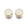 Alloy Enamel Beads X-ENAM-N052-006-01N-RS-2