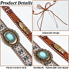 2Pcs 2 Styles Ethnic Style Suede & Cotton Cord Adjustable Hat Band AJEW-CP0007-18-5
