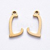 PVD Vacuum Plating 201 Stainless Steel Charms LS-STAS-R105-L-G-1