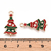 Christmas Theme Alloy Enamel Pendants ENAM-N056-403B-3