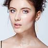 3 Pairs 3 Colors Brass Twist Wave Dangle Earrings for Women EJEW-AN0003-26-5