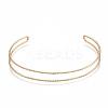 Brass Cuff Bangles Making KK-S354-279-NF-2