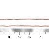Brass Box Chain Necklaces for Women NJEW-D302-41RG-5