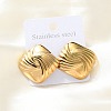 304 Stainless Steel Stud Earrings for Women LS-EJEW-K306-01G-2