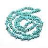 Synthetic Turquoise Chip Bead Strands G-M205-77-2