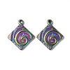 Ion Plating(IP) 304 Stainless Steel Pendants STAS-P318-01MC-2