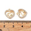 Rack Plating Brass Micro Pave Cubic Zirconia Pendants KK-K333-84G-3