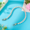 Round Plastic Imitation Pearl Beads Bag Extender Chains HJEW-TAC0084-4
